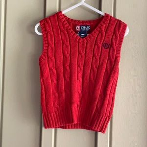 Chaps Red Sweater Vest size 24M